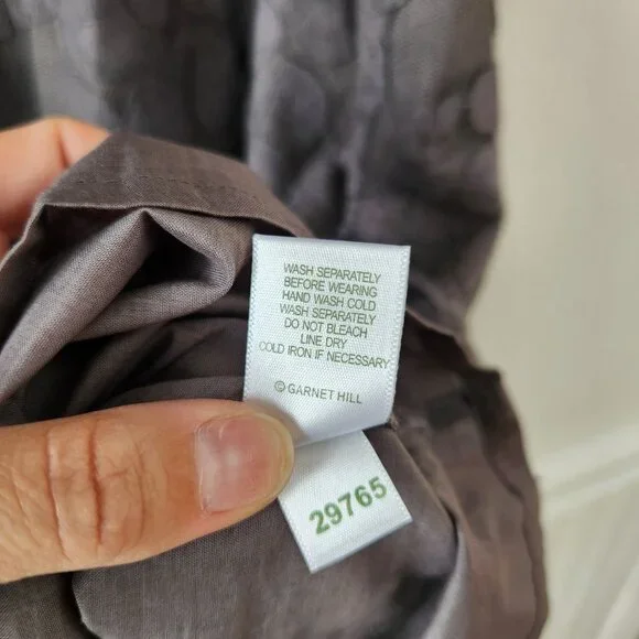 Garnet Hill Grey Boheme Lace Dress Shift Style Cocktail Formal Women's 18 - Picture 9 of 9